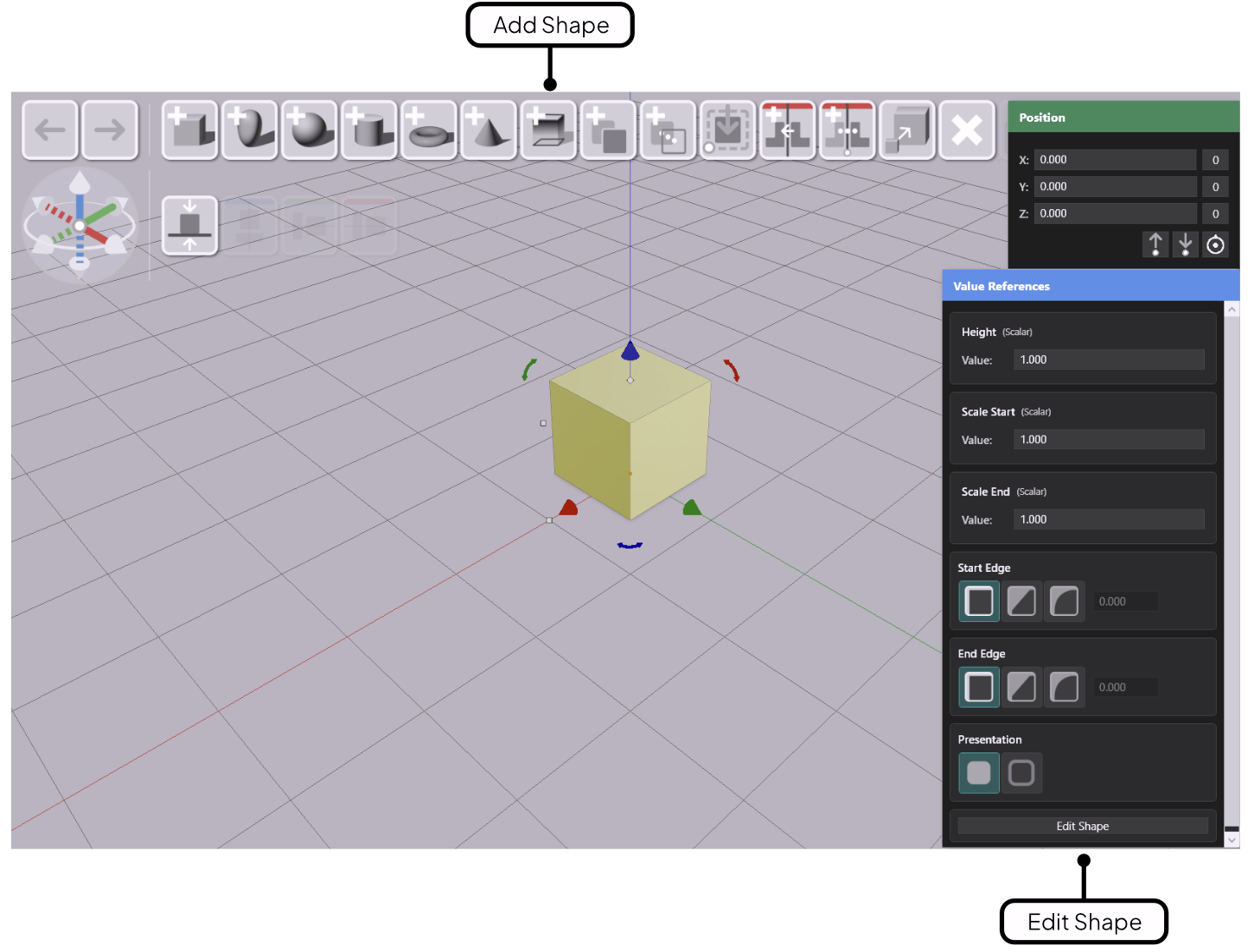 Opening the Drawing Editor from the Value References panel