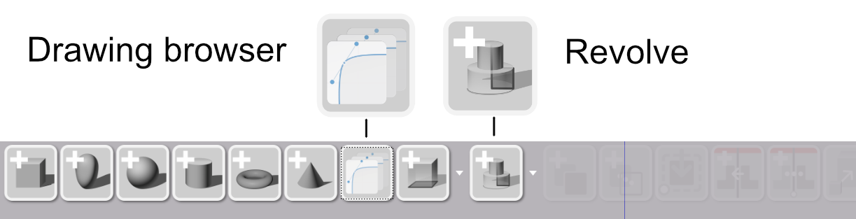 The Drawing Browser open in the viewport