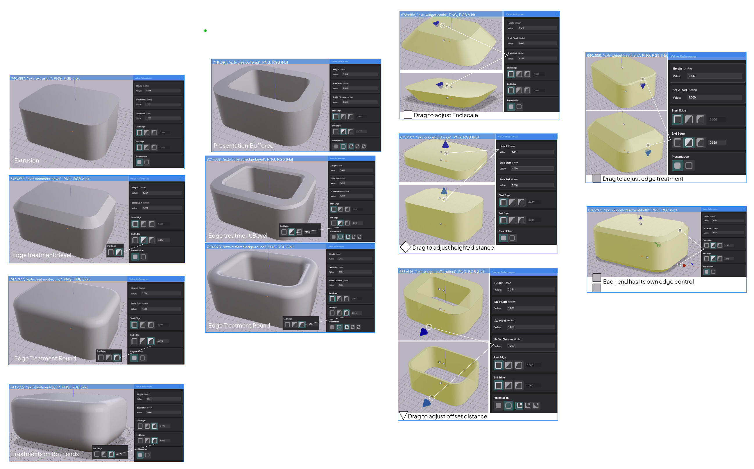 An extrusion in the 3D viewport